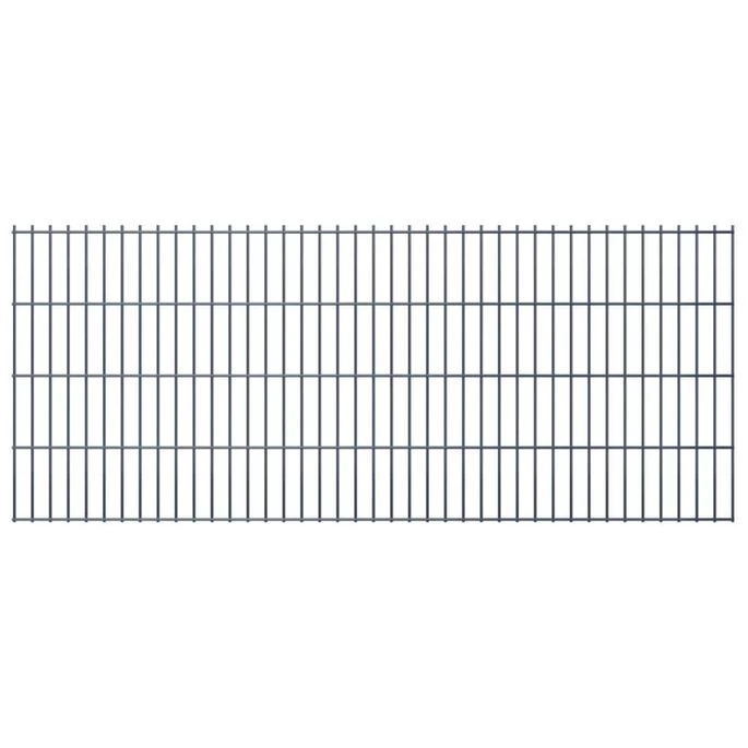Panneaux Et Poteaux De Clôture 2D Pour Jardin 2008x830 Mm 46 M – Image 9
