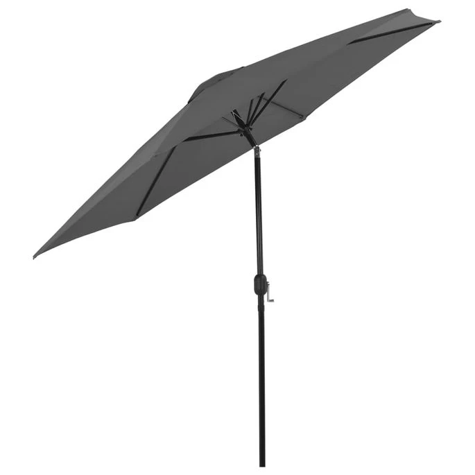 Parasol D'extérieur Avec Poteau En Métal 300 Cm Anthracite – Image 5