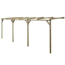 Pergola à Appentis 2 X 6 X 2,2 M Bois