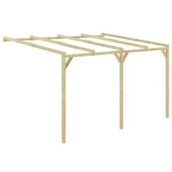 Pergola à Appentis 4 X 3 X 2,1 M Bois