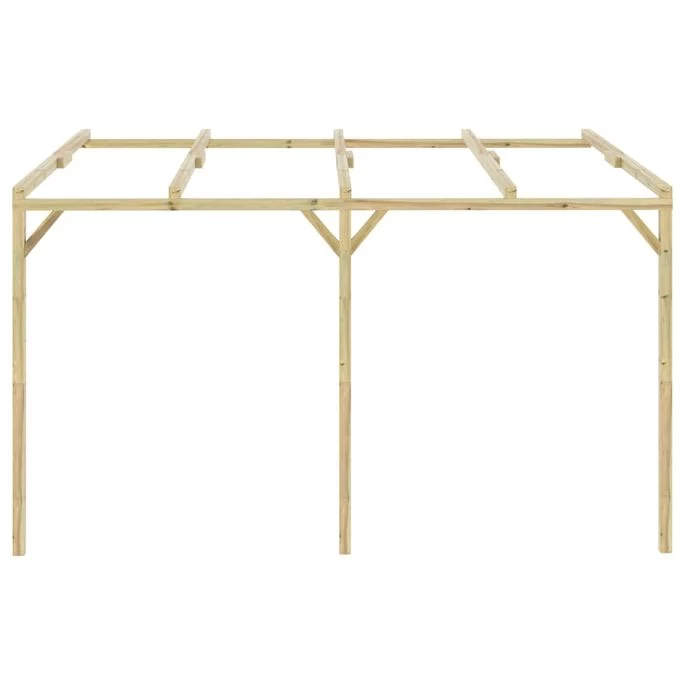 Pergola à Appentis 4 X 3 X 2,1 M Bois – Image 2
