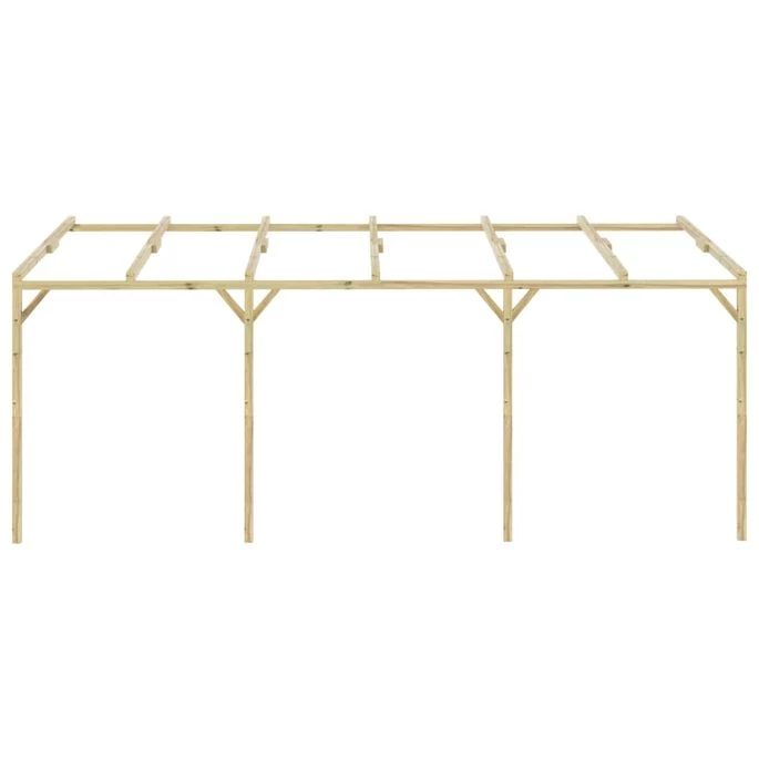 Pergola à Appentis 6 X 3 X 2,1 M Bois – Image 2
