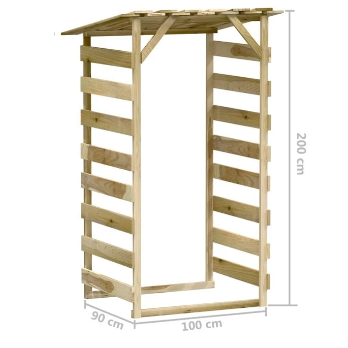 Pergolas Avec Toits 6 Pcs 100x90x200 Cm Bois De Pin Imprégné – Image 8
