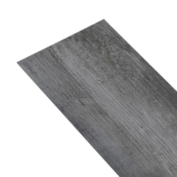 Planche De Plancher PVC Autoadhésif 5,21 M² 2 Mm Gris Brillant – Image 7