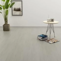 Plancher à Enclenchement 3,51 M² 4 Mm PVC Gris Clair