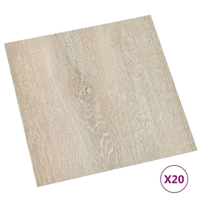 Planches De Plancher Autoadhésives 20 Pcs PVC 1,86 M² Beige 4 – Image 2