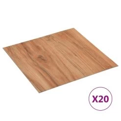 Planches De Plancher Autoadhésives 20 Pcs PVC 1,86m² Bois Clair