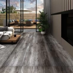 Planches De Plancher PVC 4,46 M² 3 Mm Bois Rayé