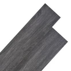 Planches De Plancher PVC 4,46 M² 3 Mm Noir