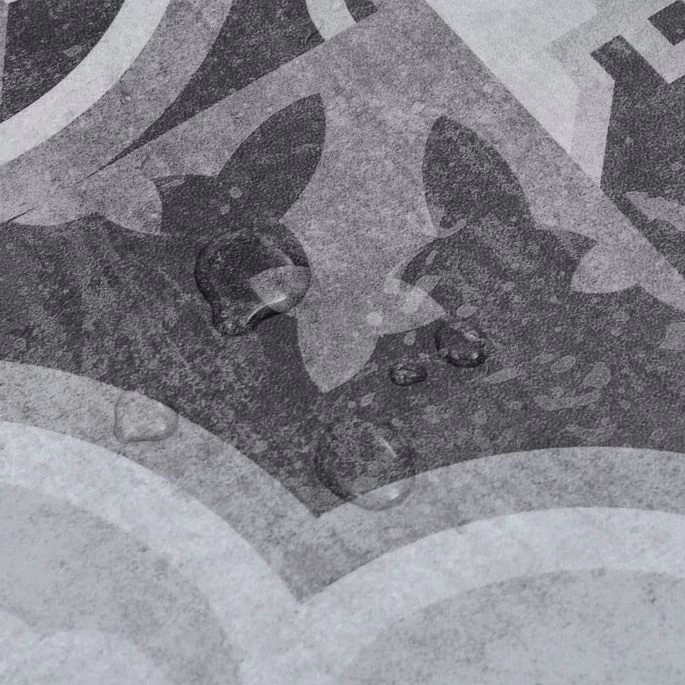 Planches De Plancher PVC 5,02 M² 2 Mm Autoadhésif Motif De Gris – Image 4