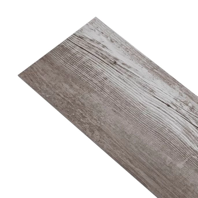 Planches De Plancher PVC 5,26 M² 2 Mm Marron De Bois Mat – Image 7