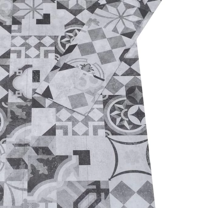 Planches De Plancher PVC 5,26 M² 2 Mm Motif De Gris – Image 6