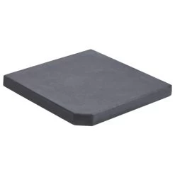 Plaque De Poids De Parasol Noir Granite Carré 25 Kg