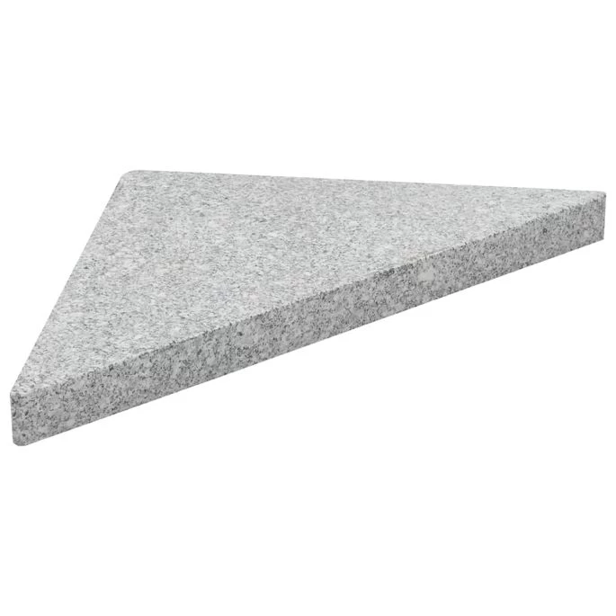 Plaques De Poids De Parasol 4 Pcs Triangulaire Granit Gris 60kg – Image 3