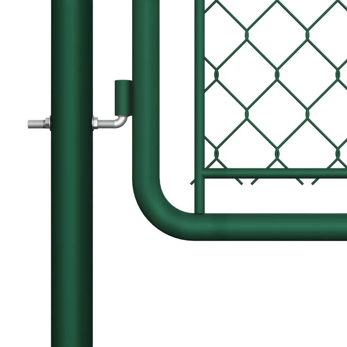 Portail De Jardin Acier 200x395 Cm Vert – Image 4