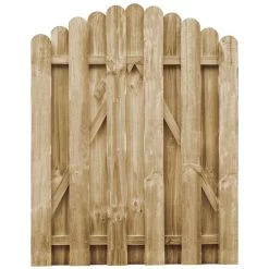 Portail De Jardin Bois De Pin Imprégné 100x125 Cm