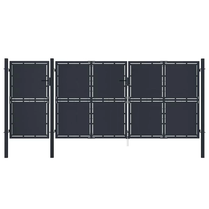 Portail De Jardin Métal 4x2 M Anthracite