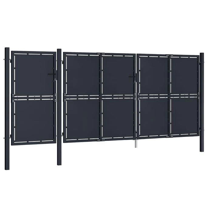 Portail De Jardin Métal 4x2 M Anthracite – Image 2