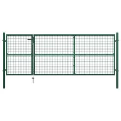 Portillon Acier 350x125 Cm Vert