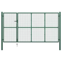 Portillon Acier 350x175 Cm Vert