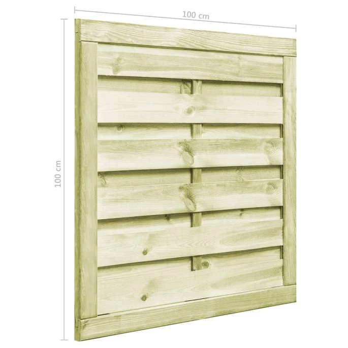 Portillon Bois De Pin Imprégné 100 X 100 Cm Vert 3 – Image 6