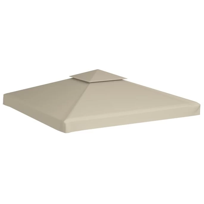Recouvrement De Remplacement D'auvent 310 G/m² 3 X 3 M Beige – Image 4