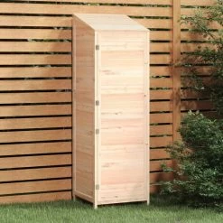Remise De Jardin 55x52x174,5 Cm Bois De Sapin Solide