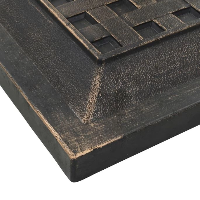 Socle Carré De Parasol Polyrésine 12 Kg Bronze – Image 4