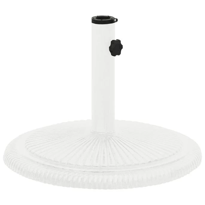 Socle De Parasol Blanc 45x45x30 Cm Fonte