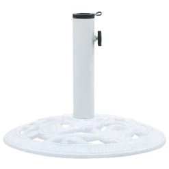 Socle De Parasol Blanc 9 Kg 40 Cm Fonte