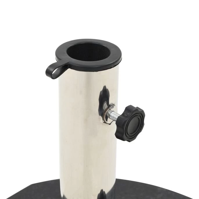 Socle De Parasol Granite 30 Kg Rond Noir 2 – Image 2