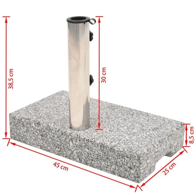 Socle De Parasol Granite Rectangulaire 25 Kg – Image 8