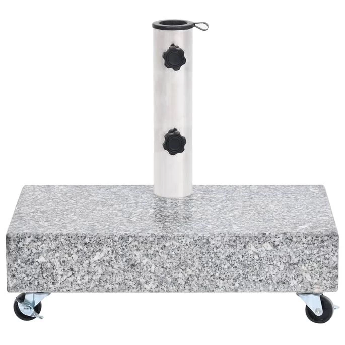 Socle De Parasol Gris Clair 45x25x8,3 Cm Granite – Image 2