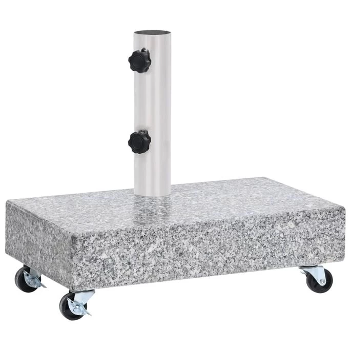 Socle De Parasol Gris Clair 45x25x8,3 Cm Granite – Image 4