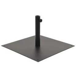 Socle De Parasol Noir Acier Carré 17 Kg