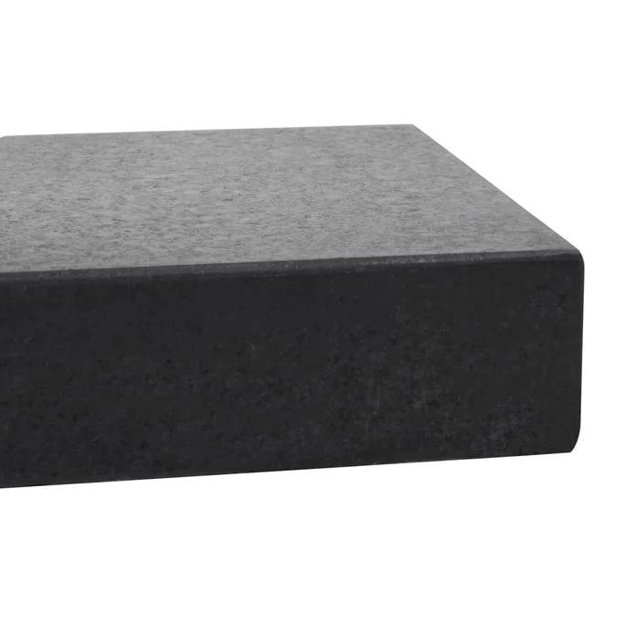 Socle De Parasol Rectangulaire Granite 25 Kg Noir – Image 2