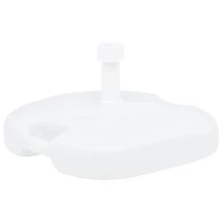 Socle De Parasol Rempli De Sable/d'eau 16 L Blanc Plastique