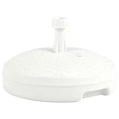 Socle De Parasol Rempli De Sable/d'eau 20 L Blanc Plastique