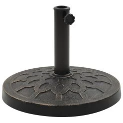 Socle Rond De Parasol Polyrésine 13 Kg Bronze