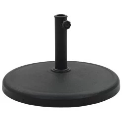 Socle Rond De Parasol Polyrésine 19 Kg Noir