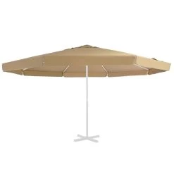 Tissu De Remplacement Pour Parasol D'extérieur Taupe 500 Cm