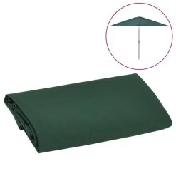 Tissu De Remplacement Pour Parasol D'extérieur Vert 300 Cm