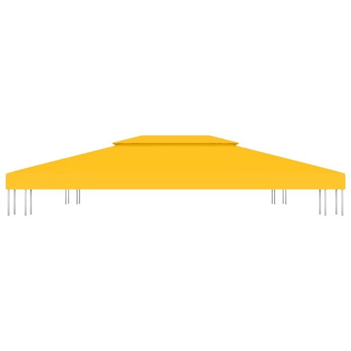 Toile De Toit De Belvédère 2 Niveaux 310 G/m² 4x3 M Jaune – Image 5