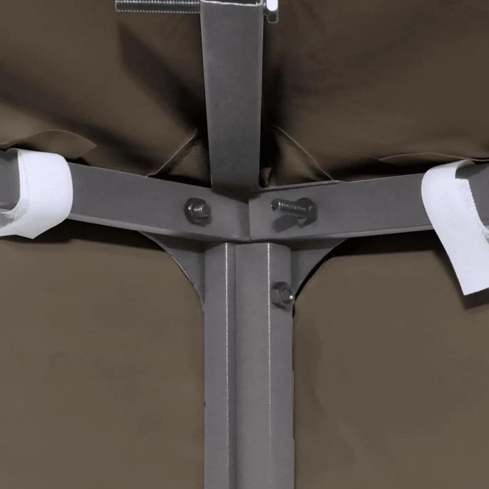 Toile Supérieure De Gazebo 310 G/m² 3x3 M Taupe – Image 2