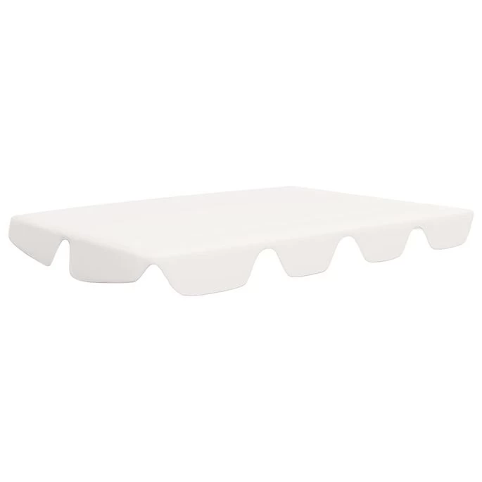 Toit De Rechange De Balançoire Blanc 150/130x70/105 Cm 270 G/m² – Image 2