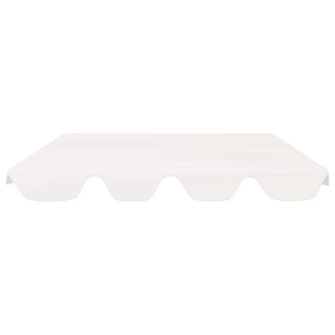 Toit De Rechange De Balançoire Blanc 150/130x70/105 Cm 270 G/m² – Image 3