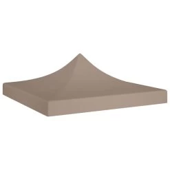 Toit De Tente De Réception 2x2 M Taupe 270 G/m²