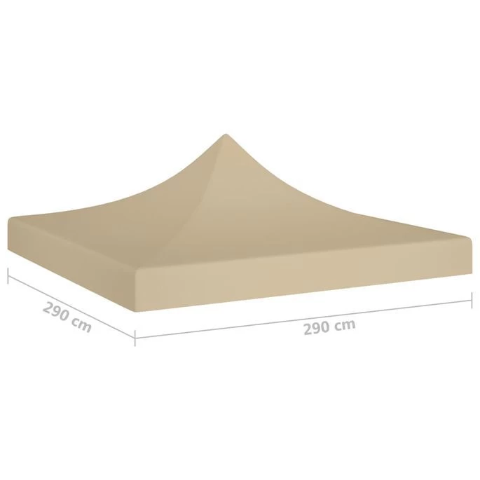 Toit De Tente De Réception 3x3 M Beige 270 G/m² – Image 5