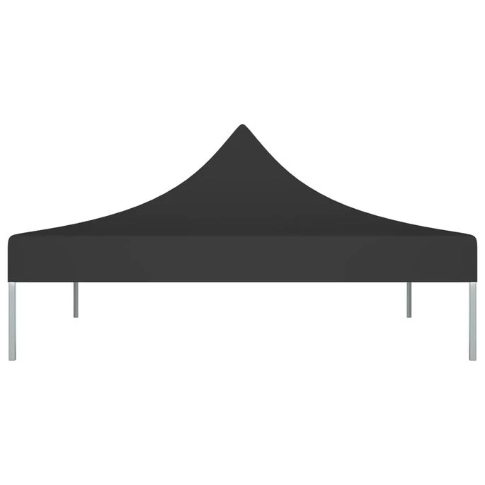 Toit De Tente De Réception 3x3 M Noir 270 G/m² – Image 3