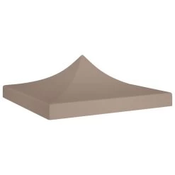 Toit De Tente De Réception 3x3 M Taupe 270 G/m²